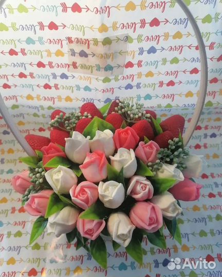Букет цветов из мыла