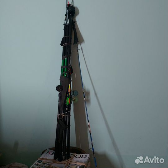 Удочки разные много
