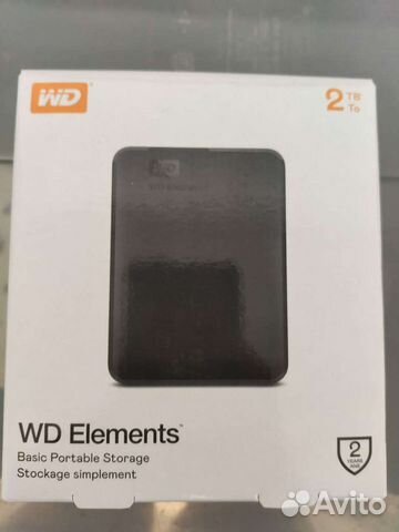 WD Elements Portable (wdbu) 2 TB, черный бронь