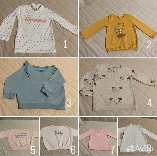 Кофточки для девочки 86 92