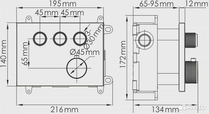 Термостат для ванны Wasserkraft Asphe 7758 Thermo