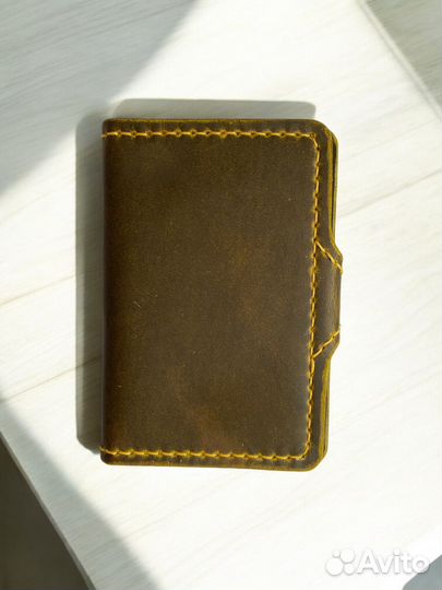 Кошелёк из натуральной кожи. Ручная работа