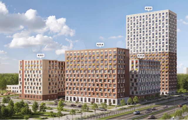 2-к. квартира, 66 м², 18/19 эт.