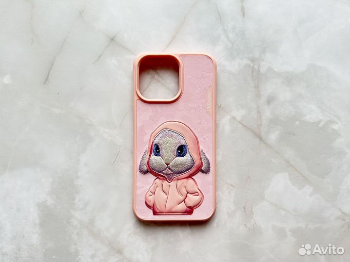 Чехол iPhone 15 ProMax Nimmy Rabbit Pink