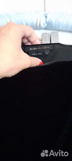 Черное бархатное платье, в отличном состоянии