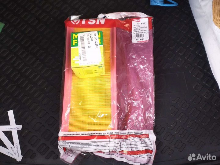 Воздушный TSN и Mасленый mann фильтр