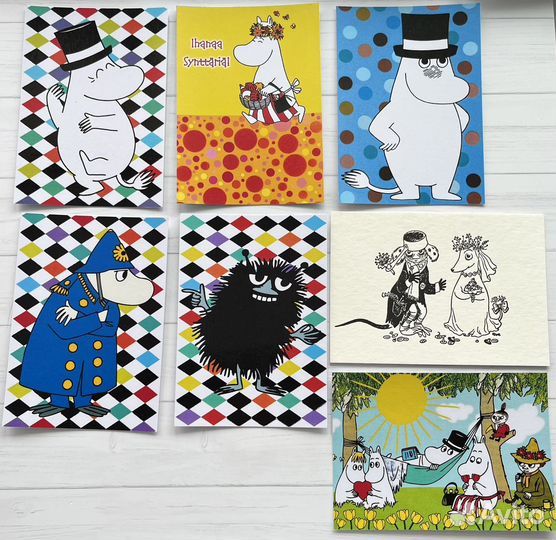 Финские открытки с Муми-троллями