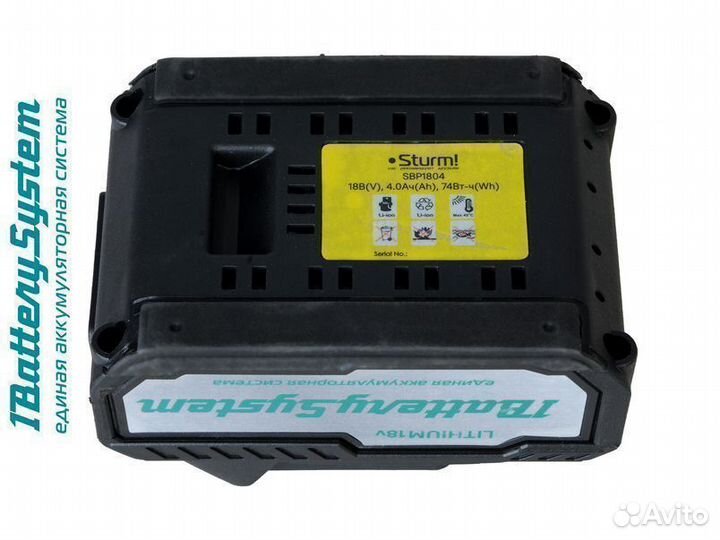 SBP1804 аккумулятор Sturm, 18В, 1BatterySystem, 4