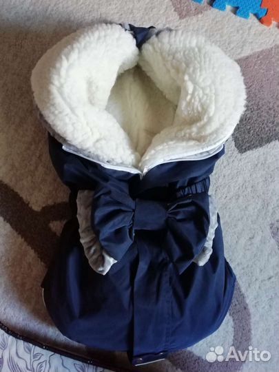 Зимний конверт с комбинезоном