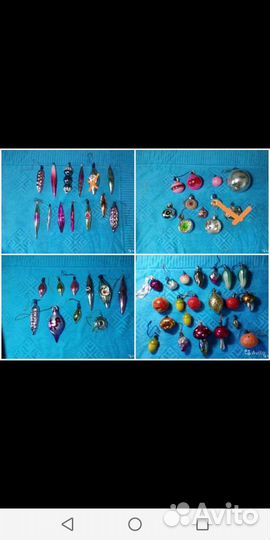 Елочные игрушки времен СССР