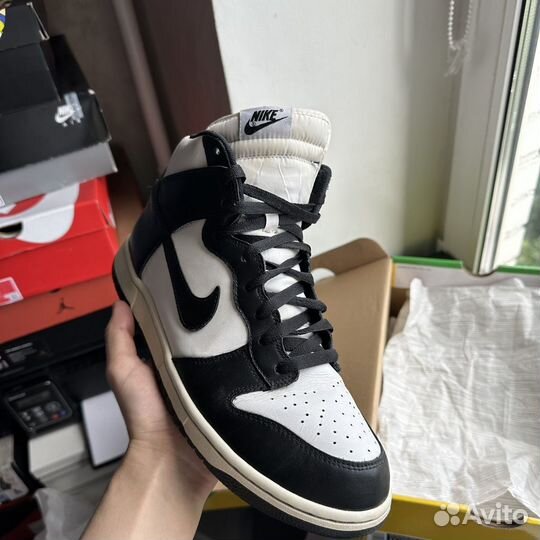 Nike Dunk High Black/White 10.5US (2017) чб данк