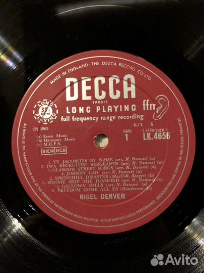Nigel Denver 1965 lp