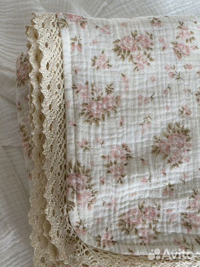 Плед на выписку из муслина