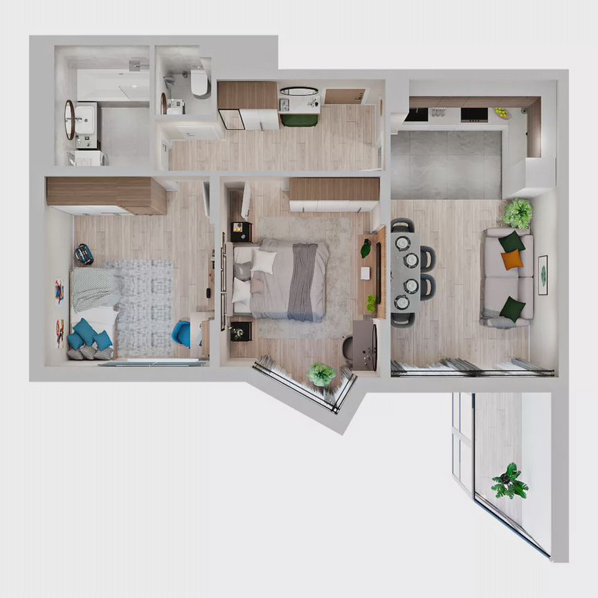2-к. квартира, 50,8 м², 19/19 эт.