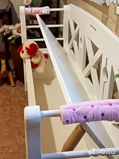 Скамья с сундуком из массива сосны