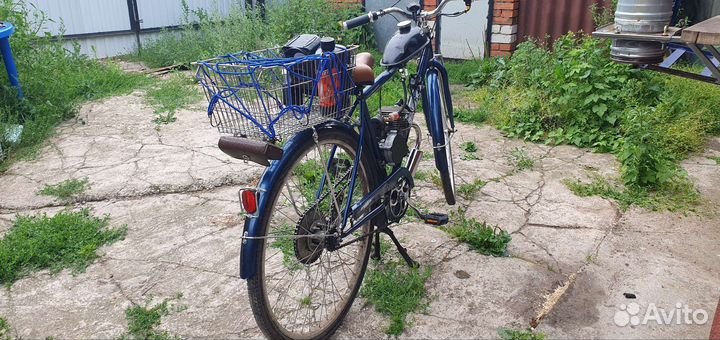 Веломопед фокс, с мотором Т 100(обкатан)