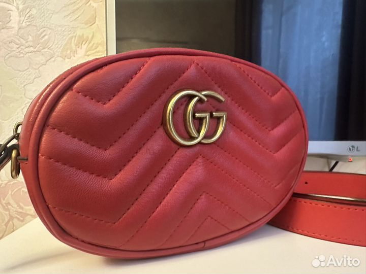 Сумка gucci напоясная