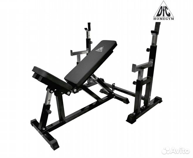 Скамья со стойками под штангу DFC dz005abb