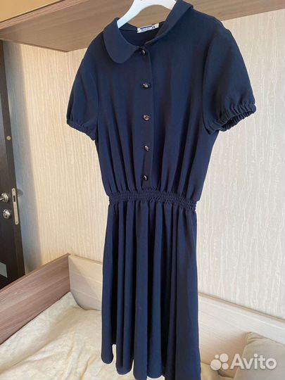 Платье школьное синее
