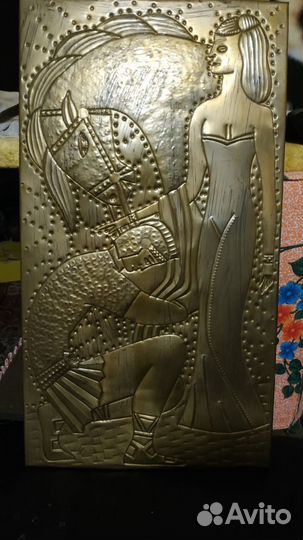 Картина чеканка СССР