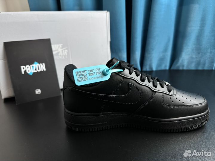 Кроссовки Nike Air Force 1 '07 black оригинал