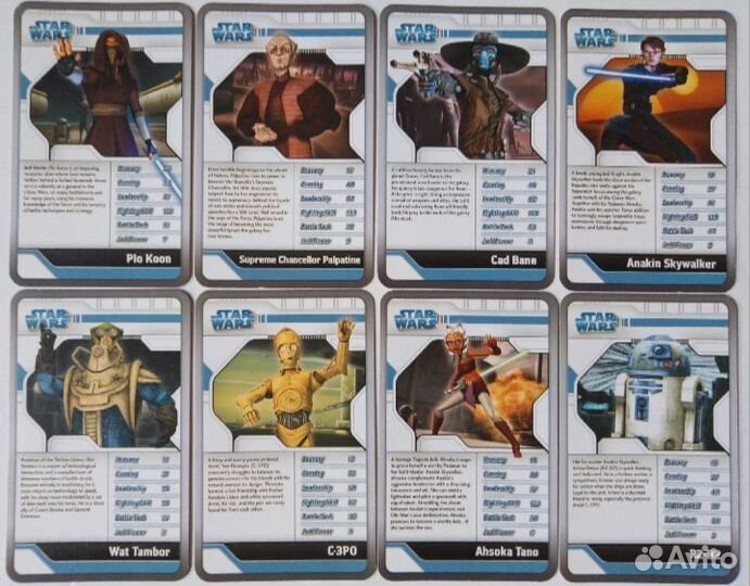 Карточки Top Trumps Star Wars The clone wars