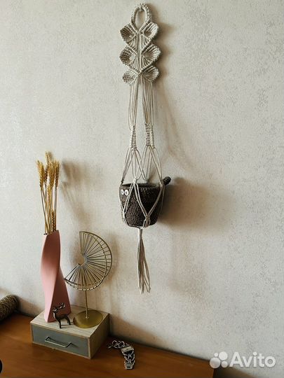 Кашпо подвес макраме для растений