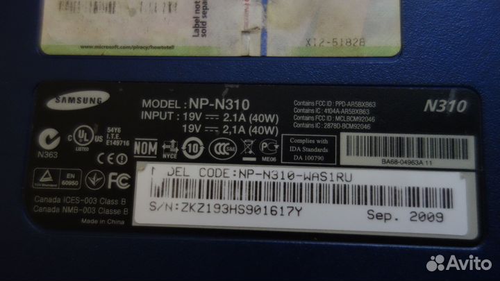 Нетбук samsung n310