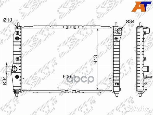 Радиатор Chevrolet Aveo 02-11 / Daewoo Kalos 02-08