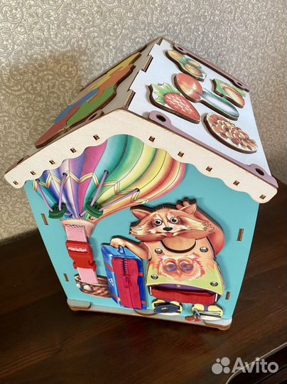 Бизиборд домик со светом большой