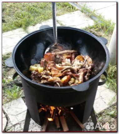 Казан 6л+печь 3мм.Подарок шумовка.Доставка