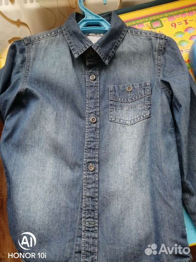 Джинсовая рубашка для мальчика