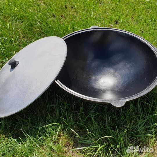 Казан чугунный Узбекский на 10 литров