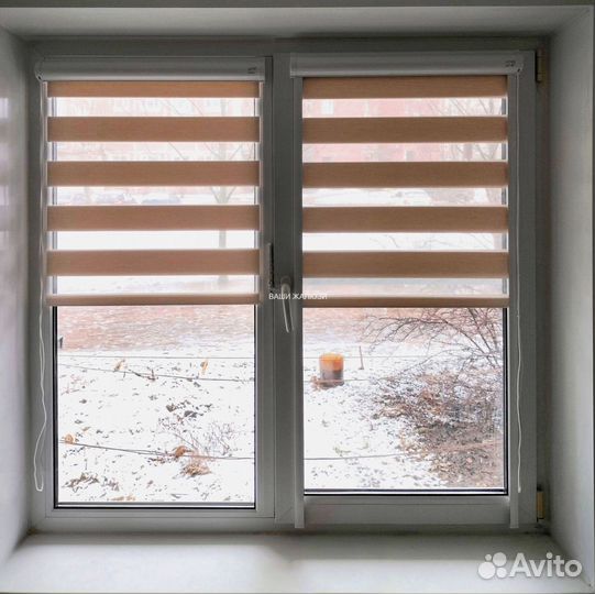 Жалюзи рулонные шторы зебра