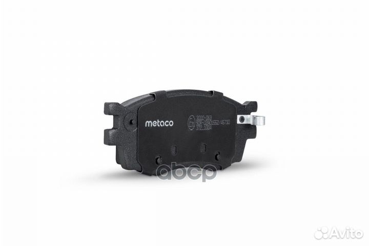 Колодки тормозные передние к-кт 3000-063 metaco