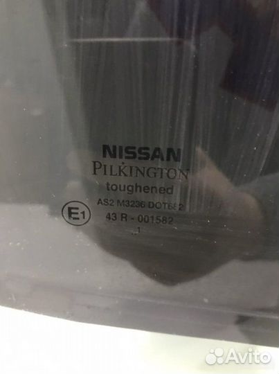 Стекло заднее правое Nissan Almera N16