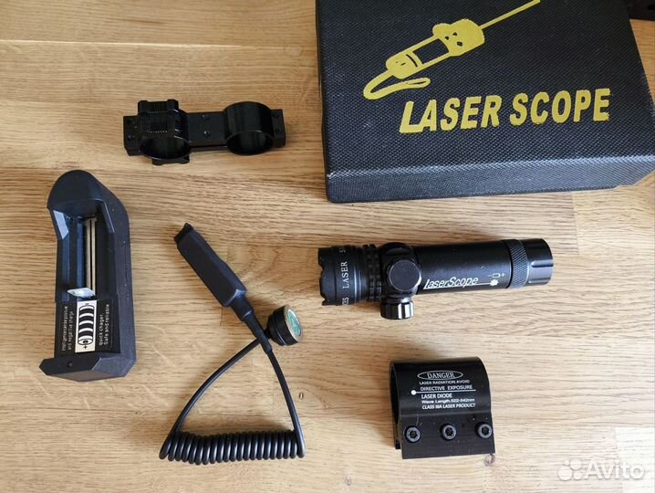 Зеленый лазерный прицел LaserScope. лцу