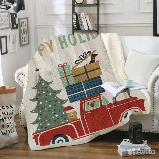 Плед теплый 150х200 новый