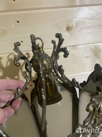 Светильник СССР бронза
