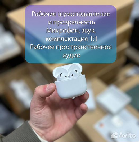 Наушники AirPods 4 (ANC) +гарантия