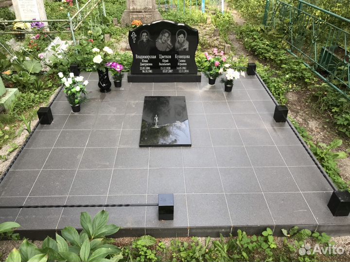 Памятники,оградки,укладка плиткой