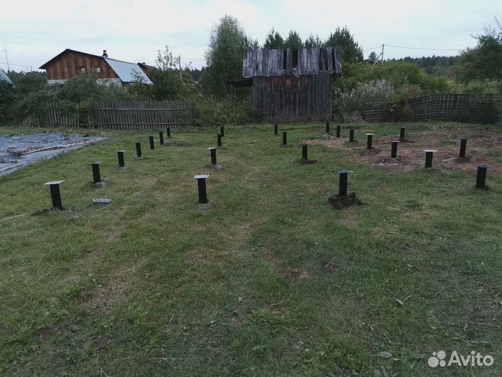 Монтаж винтовых свай