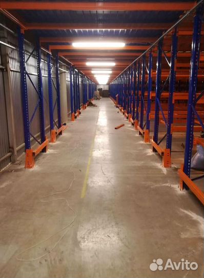 Металлические стеллажи для склада Европлюс б/у лот