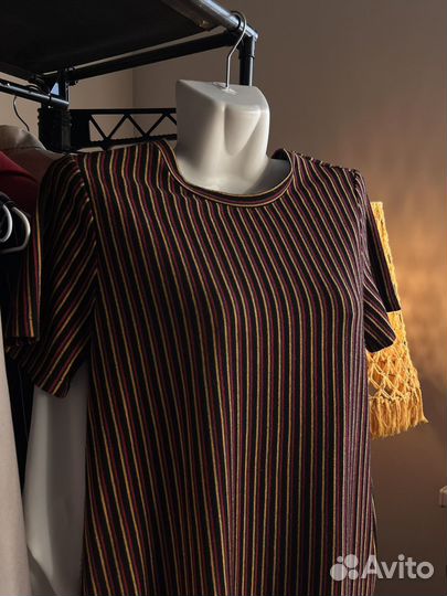 Трикотажное платье zara 42 44
