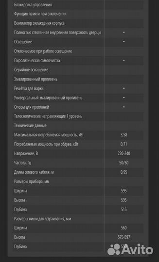 Духовой шкаф Beltratto