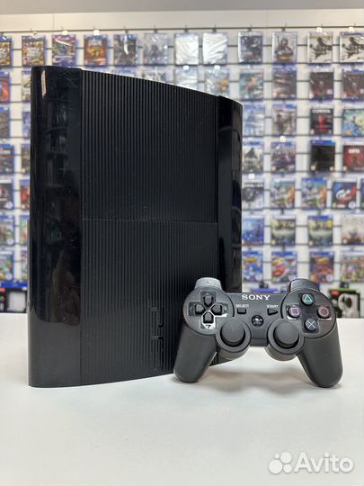 PlayStation 3 Super Slim 500gb + 38 игр (прошитая)