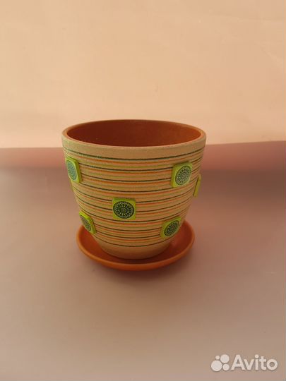 Керамический горшок для цветов кашпо