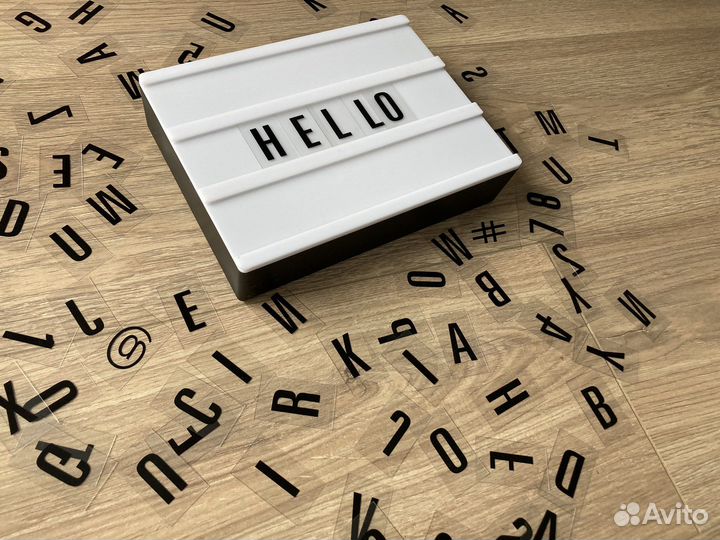 Светильник с буквами