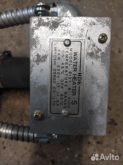 Подогреватель двигателя komatsu 6127-81-3102