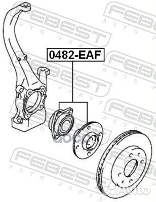 Ступица mitsubishi lancer -00 пер. 0482EAF Febest
